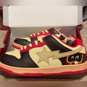 Bapesta dunk lows college dropout edition
